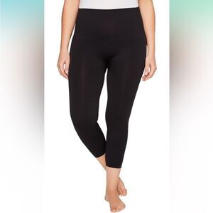 NWT SPANX Look At Me Now Very Black Cropped Leggings Plus Size 1X 20099P‎